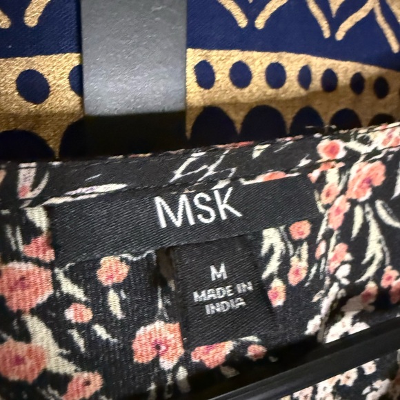 MSK Black and Pink Floral Dress - Picture 5 of 5